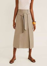 Jupe Femme Mango Suit en Lin