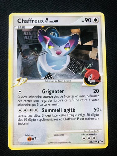 Carte pokémon chaffreux - carte,