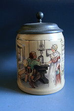 ANTIQUE METTLACH 1526 GERMAN