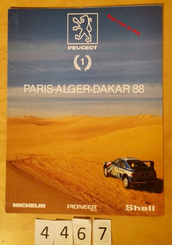 Peugeot paris dakar 1988 - peugeot,