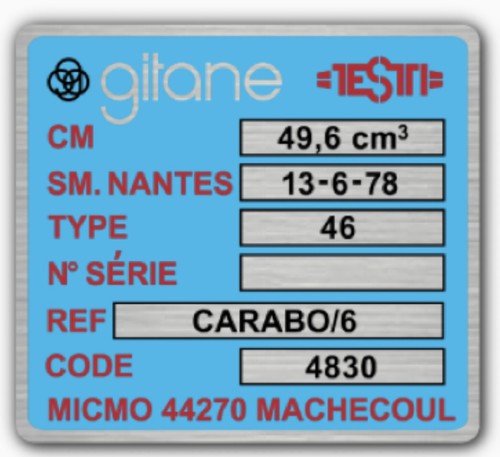 Autocollant gitane testi - gitane,