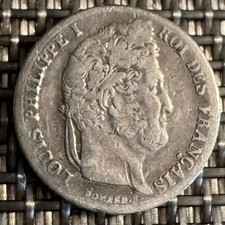 PIÈCE DE 1/4 FRANC ARGENT LOUIS PHILIPPE I 1841 A(1324)