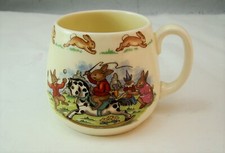 Royal Doulton bunnykins 1-Handled Don Tasse 'Cheval à Bascule' Lire Rare