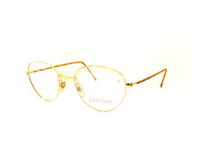 Monture Pour Lunettes De Vue Homme Femme Ronde Or Vintage Années 90 Finissime