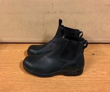 BOTTES DE TRAVAIL TIMBERLAND PRO SERIES AUTHENTIQUES CUIR NOIR COMME NEUVES !!! 10 1/2W US 