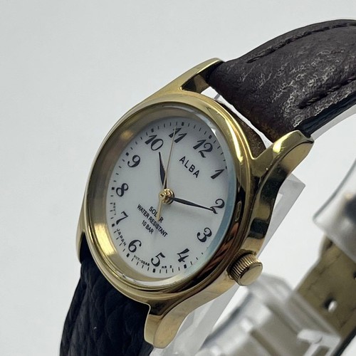 Seiko alba solar watch - solar, white