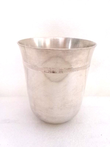 Timbale métal argenté - en,