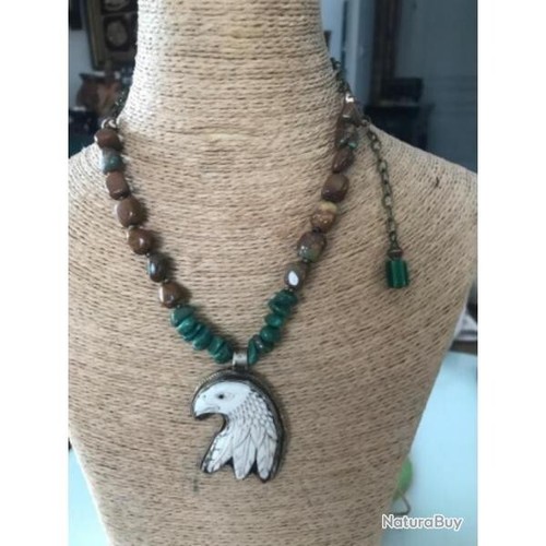 Collier amèrindien aigle - collier,