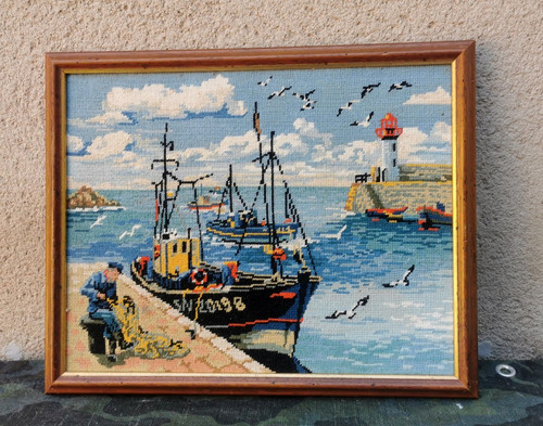 Tapisserie canevas marine - tapisserie,