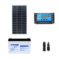 Kit solaire photovoltaïque monocristallin 100W 12V Régulateur PWM 10A NV Batt...