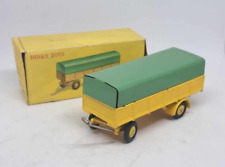 AB529 DINKY TOYS REMORQUE BACHEE JAUNE BACHE VERTE REF 70 BOITE ORIGINALE