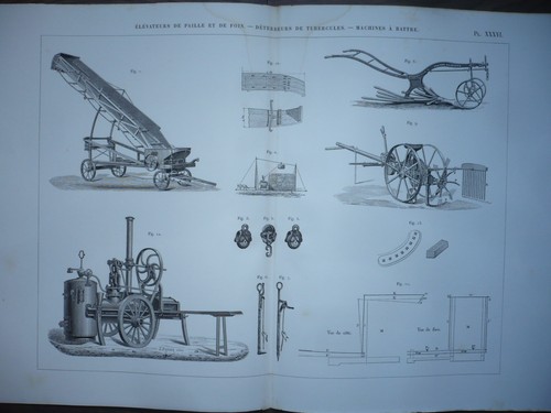Gravure 1880 matériel - 1880,