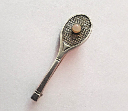 Rare broche vintage raquette - broche,