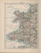 1900 Victorien Carte ~ Pays de