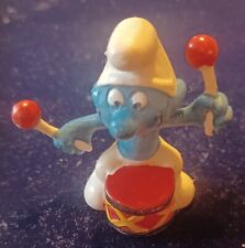 Figurine Schtroumpf au tambour. Occasion.