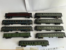 Lot HO de 9 wagons /voitures