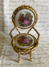 Beautiful Vintage French Fragonard PORCELAINE D'ART Dolls House Chair 2.3/4"