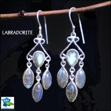 Boucles d'Oreille LABRADORITE
