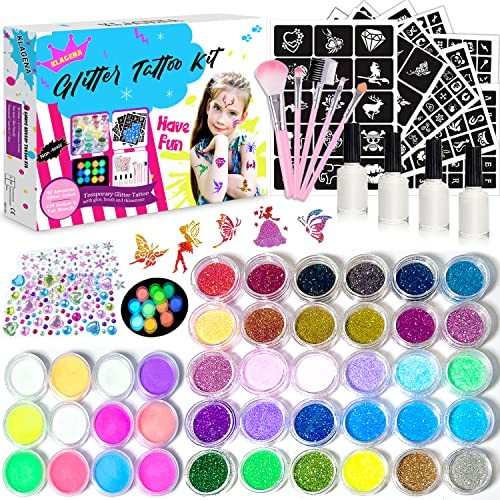 Kit tatouage paillettes enfant - tatouage,