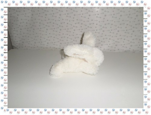 Doudou lapin blanc taupe - -,