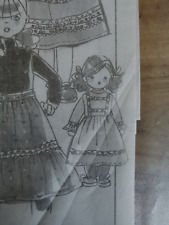 T19 PATRON POUPEE EMILIE  MODES & TRAVAUX ROBE & JUPE A VOLANT OCTOBRE  2002