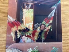 HAMAC LUXE EN COTON PIECE UNIQUE ARTISANAL DU  VENEZUELA  2 PLACES ETAT NEUF