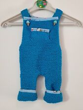 Salopette bébé tricoté mains