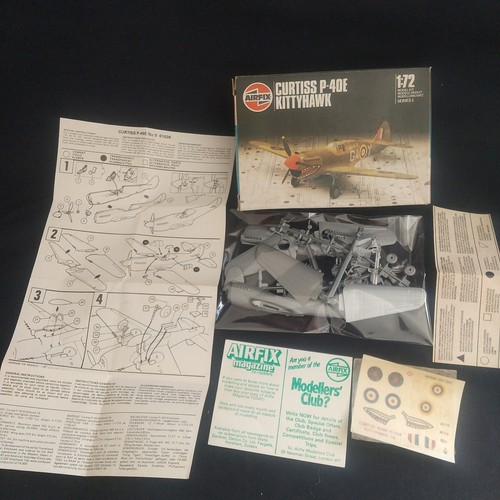 Vintage airfix curtiss - airfix, p-40e