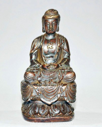 Old dynasty bronze sit - 3.9'',
