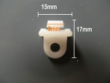 Blanc Rideaux Crochet Arrêter