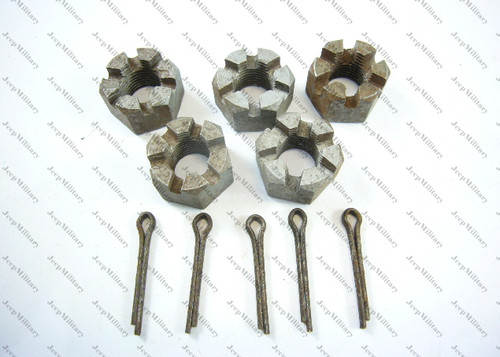 Kit écrous créneaux axes