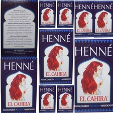 10 Boites Henné Acajou El Cahira Coloration