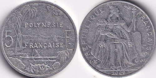 Francs 2009 ieom polynésie - 5,