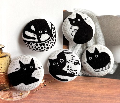 Boutons recouvert tissu - recouvert,
