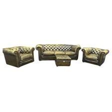 Ensemble chesterfield cuir - chesterfield,
