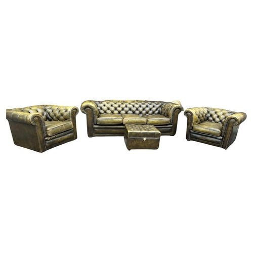 Ensemble chesterfield cuir - chesterfield,