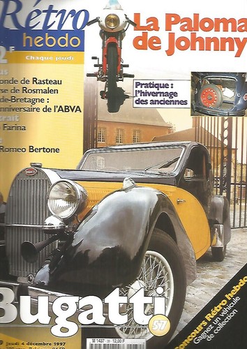 Retro hebdo bugatti - 57, /