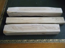 3 carrelets cyprès lamber,ébénisterie,tournage,maquette,coutellerie