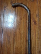 Canne ancienne en bois, fin XIXème, 86 cm, bague absente