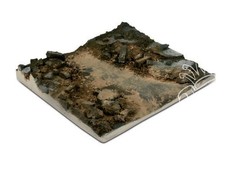 Vallejo Bases de diorama SC002 Rue defoncée 14x14cm 1/35 - non peint Neuf | 8429