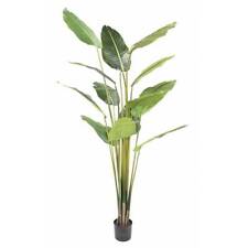 Palmier Arbre du voyageur artificiel H 220 cm en pot 14 feuilles