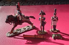 Figurines Auterlitz Del Prado lot 5 pièces soldats plomb.