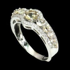 925 Bague en Argent Rond