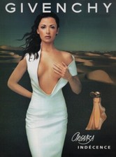 Publicité papier Parfum. Perfume ad. Organza Indécence de Givenchy 1999