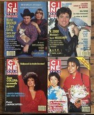 Lot de 4 magazines CINÉ REVUE de 1987 - JACKSON COLLINS HASSELHOFF DRUCKER SAVAL