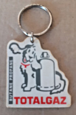 TOTALGAZ porte-clés Chien + Bouteille de Gaz/Butane/Propane/Energie/Publicité