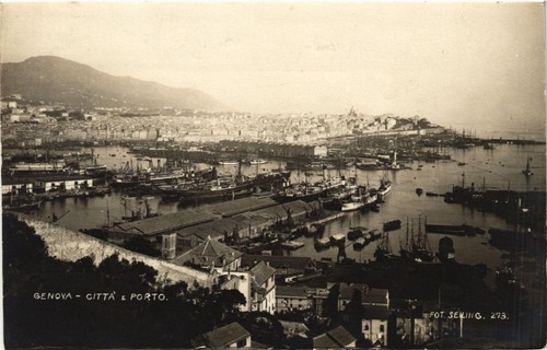 Cpa genova citta porto - ak,