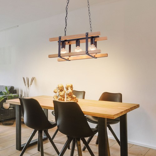 Suspension lampe bois - suspension, en