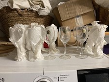 Lot 12 Verres Vin Ou Liqueur Cristal D’arques Neufs Vintage 