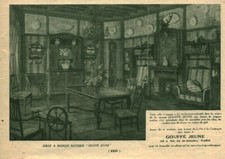 Publicité ancienne salle à manger Gouffé Jeune issue de magazine 1924